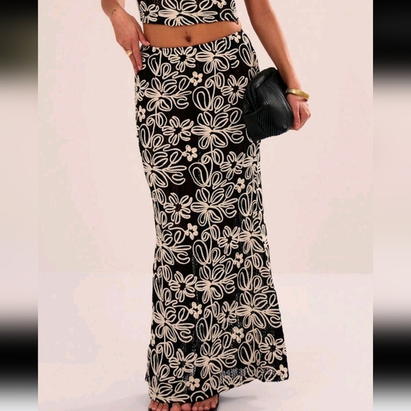 Stretch Maxi Skirt Spring Summer